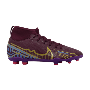 Nike Kylian Mbappé x Mercurial Superfly 9 Club FG MG GS 'Dark Beetroot'