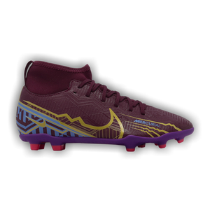 Nike Kylian Mbappé x Mercurial Superfly 9 Club FG MG GS 'Dark Beetroot'