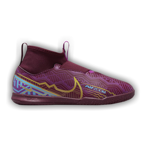 Kylian Mbappé x Nike Zoom Mercurial Superfly 9 Academy IC GS 'Dark Beetroot'