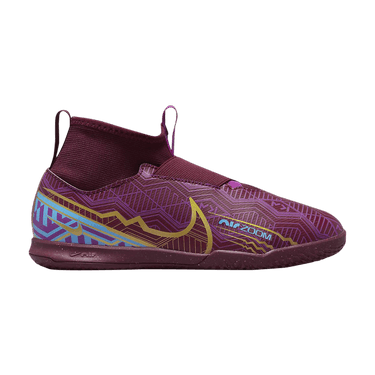 Kylian Mbappé x Nike Zoom Mercurial Superfly 9 Academy IC GS 'Dark Beetroot'