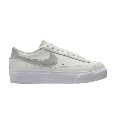 Nike Wmns Blazer Low Platform 'White Metallic Silver'