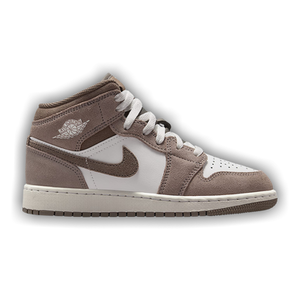 Air Jordan 1 Mid GS 'Stone Summit White Olive Grey'
