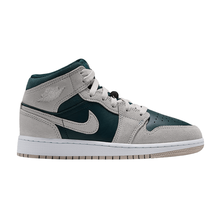 Air Jordan 1 Mid GS 'Light Orewood Brown Midnight Spruce' DQ8423 110