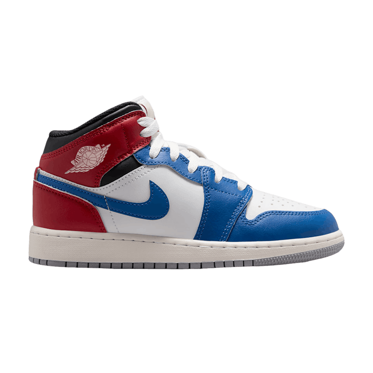 Air Jordan 1 Mid GS 'True Blue Varsity Red' DQ8423 406