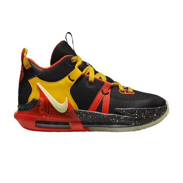 Nike LeBron Witness 7 GS 'Black Bright Crimson Speckled'