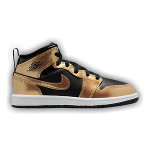 Air Jordan 1 Mid SE PS 'Metallic Gold Black'