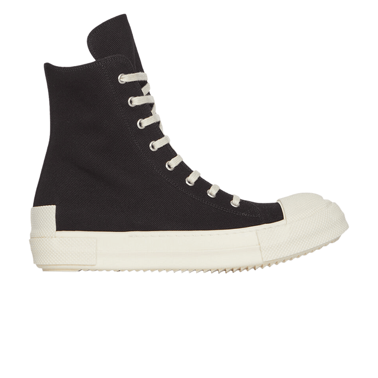 Rick Owens DRKSHDW Scarpe Denim High 'Black Milk' DS02F6800 DOEH1 9111