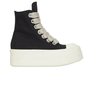 Rick Owens DRKSHDW Denim Mega Bumper Jumbolace Sneaker 'Black Milk'