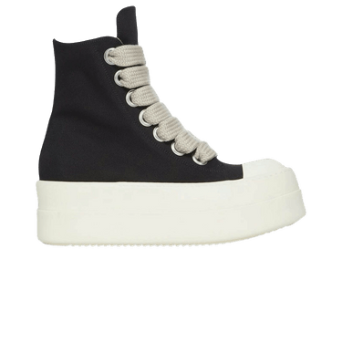 Rick Owens DRKSHDW Denim Mega Bumper Jumbolace Sneaker 'Black Milk'