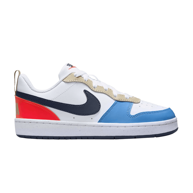 Nike Court Borough Low Recraft GS 'White Thunder Blue Light Crimson' DV5456 124