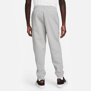 Nike Solo Swoosh Fleece Pants 'Dark Grey Heather/White'