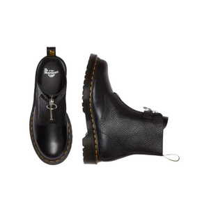 Dr. Martens Wmns 1460 Front Zip Leather Lace Up Boot 'Black'