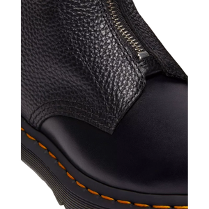 Dr. Martens Wmns 1460 Front Zip Leather Lace Up Boot 'Black'