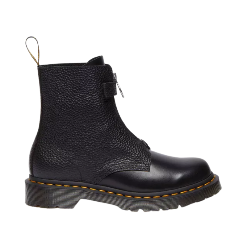 Dr. Martens Wmns 1460 Front Zip Leather Lace Up Boot 'Black'