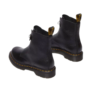 Dr. Martens Wmns 1460 Front Zip Leather Lace Up Boot 'Black'