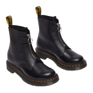 Dr. Martens Wmns 1460 Front Zip Leather Lace Up Boot 'Black'