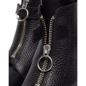 Dr. Martens Wmns 1460 Front Zip Leather Lace Up Boot 'Black'