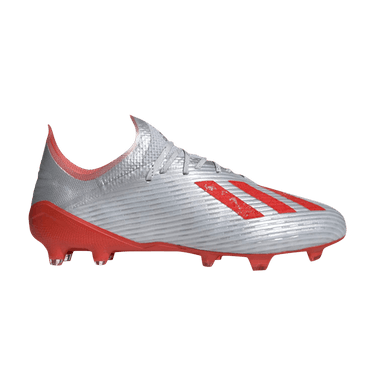 Adidas X 19+ FG Junior 'Silver Hi-Res Red'