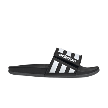 adidas Adilette Comfort ADJ 'Black White'