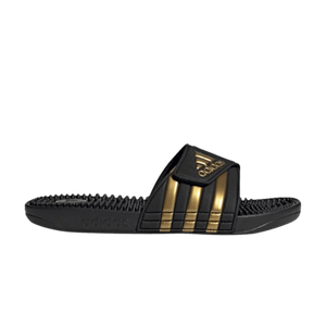 adidas Adissage Slides 'Black Gold Metallic'