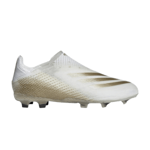 Adidas X Ghosted+ FG J 'White Metallic Gold Melange'