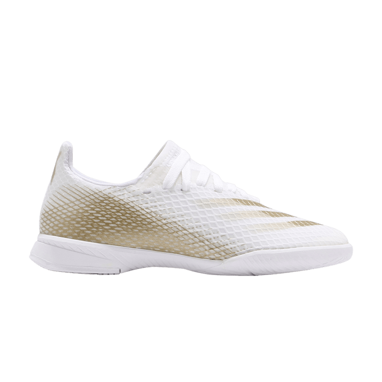 Adidas X Ghosted.3 IN J 'White Metallic Gold Melange' EG8225