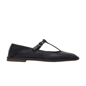The Row Wmns Square T-Strap Ballerina Flat 'Black'