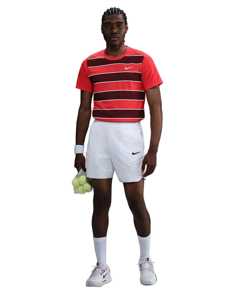 Nike Court Slam Dri-FIT ADV Tennis Top 'Light Crimson/White'