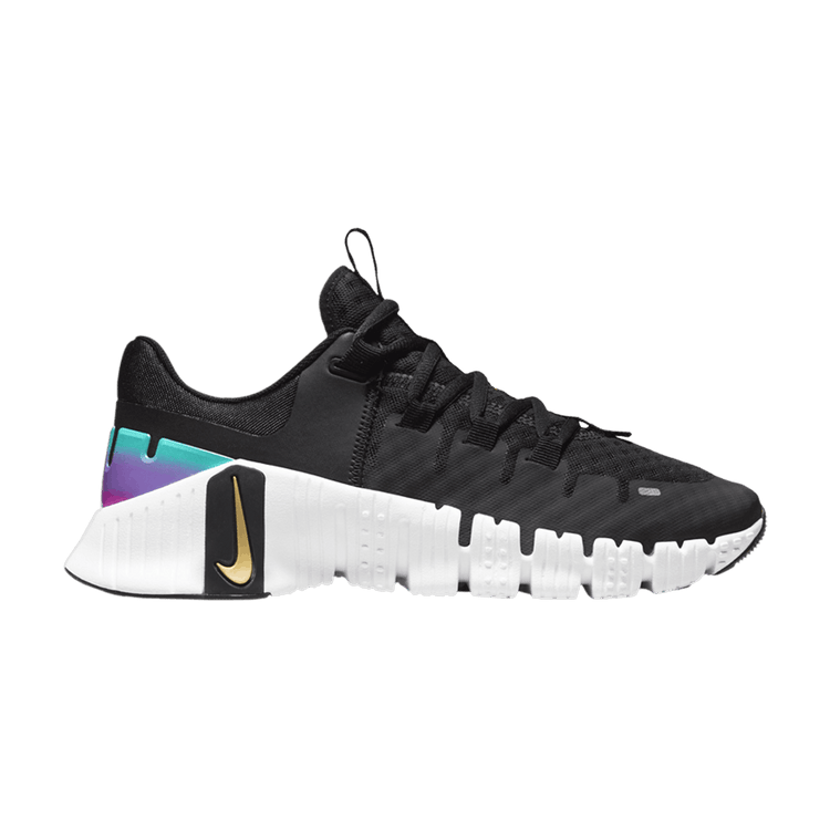 Nike Wmns Free Metcon 5 Premium 'Black Fireberry Gold' FB7149 001