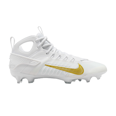 Nike Huarache 9 Elite Mid LAX 'White Metallic Vivid Gold'