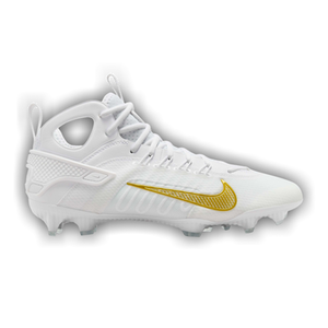 Nike Huarache 9 Elite Mid LAX 'White Metallic Vivid Gold'