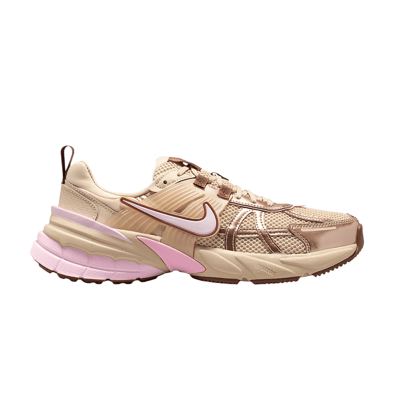 Nike Wmns V2K Run With Reflective Accents 'Sanddrift Shimmer Fauna Brown Pink Foam' FD0736 115