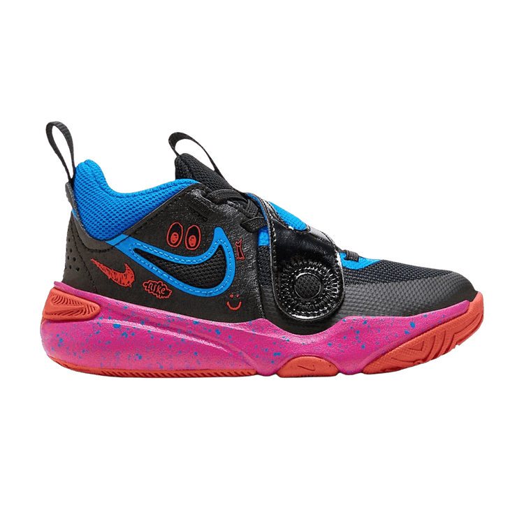 Nike Team Hustle D11 PS 'Black Photo Blue Fireberry' FD6727 001