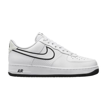 Nike Air Force 1 '07 'Embroidered Swoosh - White Black'