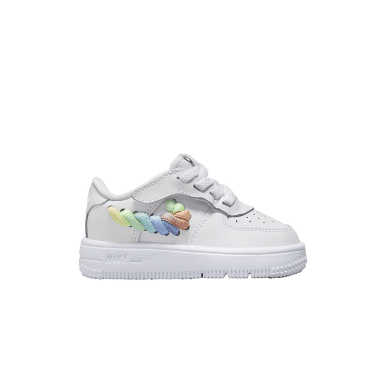 Nike Force 1 Low LV8 EasyOn TD 'Rainbow Lace Swoosh' FN4891 100