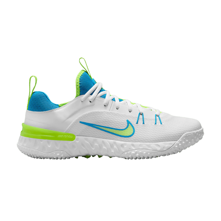 Nike Huarache 9 Elite TF LAX SE 'White Volt Vivid Blue' FV6148 100