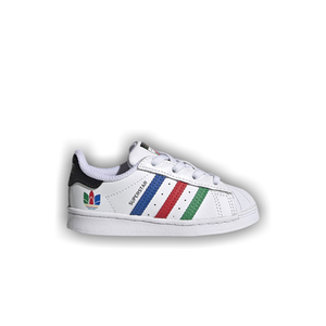 Adidas Superstar Infant 'Colorful Stripes - Cloud White'