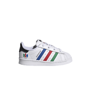 Adidas Superstar Infant 'Colorful Stripes - Cloud White'