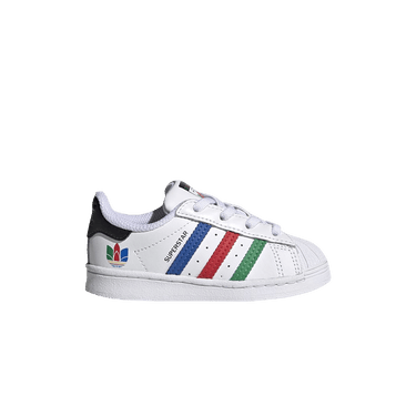 Adidas Superstar Infant 'Colorful Stripes - Cloud White'