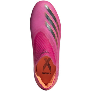 Adidas X Ghosted+ Laceless FG J 'Shock Pink'