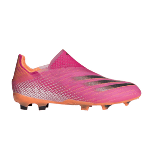 Adidas X Ghosted+ Laceless FG J 'Shock Pink'