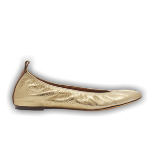 Lanvin Wmns The Ballerina Flat 'Gold'