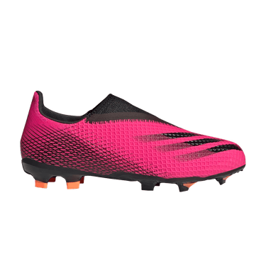 Adidas X Ghosted.3 Laceless FG J 'Shock Pink'
