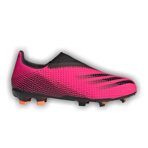 Adidas X Ghosted.3 Laceless FG J 'Shock Pink'