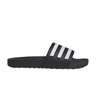 adidas Adilette Boost Slides 'Black White Stripes'