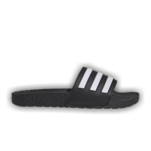 adidas Adilette Boost Slides 'Black White Stripes'