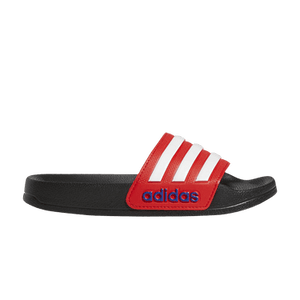 Adidas Adilette Shower Slides J 'Black Vivid Red