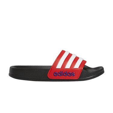 Adidas Adilette Shower Slides J 'Black Vivid Red