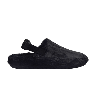Nike Wmns Calm Mule SE 'Triple Black Fur'