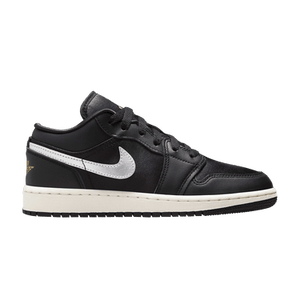 Air Jordan 1 Low SE GS 'Black Metallic Silver'